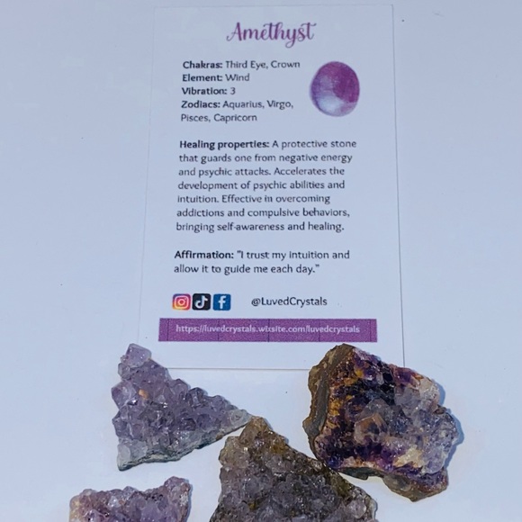 Amythest mini Cluster Crystal - Picture 4 of 5